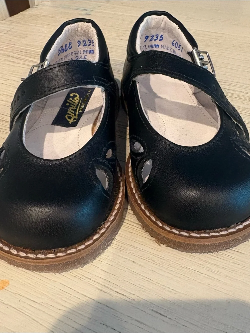 Girls Black Mary Jane Dress Shoes with Buckle Strap